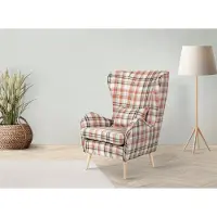 Home affaire Sessel "Charles Ohrensessel", beige, B:78cm H:118cm T:94cm, 100% Polyester, Sessel, Sessel, groß und gemütlich in modernem Design