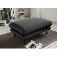 Home affaire Polsterhocker "Levke bequem und elegant", grau (anthrazit), B:116cm H:47cm T:77cm, 100% Polyester, Hocker, Polsterhocker