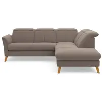 Sit&More Ecksofa SIT & MORE "Romero L-Form", grau (taupe), B:250cm H:91cm T:220cm, 90% Polyester 10%Polyamid, Sofas, Ecksofa, wahlweise mit oder ohne TV-Funktion, Schlaffunktion, Bettkasten