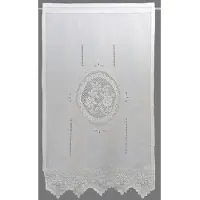Hossner - Art Of Home Deco Gardine "Wildspitze", (1 St.), m. Häkelspitze aus ECHTER HANDARBEIT