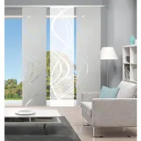 Home wohnideen Schiebegardine "TIBERIO 3er SET", (3 St.), Schiebegardine 3er SET TIBERIO