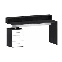 Home affaire Schreibtisch "NEW SELINA", grau (schiefer, weiß hochglanz), B:160cm H:90cm T:60cm, Tische, Schreibtisch, hochwertiges ital. Design