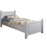 Otto Home Massivholzbett "Mila, hohe Belastbarkeit Jugendbett, FSC zertifiziertes Massivholz", weiß, B:100cm H:86cm L:212cm, Betten, Massivholzbett, aus massiver Kiefer, inklusive Lattenrost