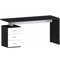 Home affaire Schreibtisch "NEW SELINA", grau (schiefer, weiß hochglanz), B:160cm H:75cm T:60cm, Tische, Schreibtisch, hochwertiges ital. Design