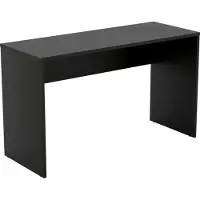 Inosign Schreibtisch "AGAPI", schwarz (schwarz, schwarz, schwarz), B:130cm H:75cm T:50cm, Tische, Schreibtisch, Breite 130, Computertisch im modernen Design & viel Arbeitsfläche