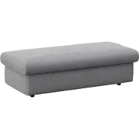 FLEXLUX Pouf "Lovane", grau (sophisto grau), B:131cm H:44cm T:61cm, Poufs, Pouf, Weich & anschmiegsam