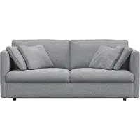 FLEXLUX 2,5-Sitzer "Lovane", grau (sophisto grau), B:187cm H:84cm T:117cm, 100% Polyester, Sofas, 2 5-Sitzer, Weich & anschmiegsam, große Sitztiefe auf Kaltschaum, Dekokissen inkl.