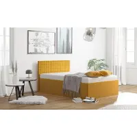 Westfalia Polsterbett, gelb (sonnengelb), B:148cm L:210cm, SCHLAFKOMFORT, Betten, Polsterbett, mit Bettkasten bei Ausführung mit Matratze