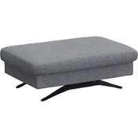 FLEXLUX Pouf "Glow Sitzhocker, Polsterhocker", blau (navy blau), B:95cm H:81cm T:65cm, Leder, Poufs, Pouf, Hocker mit Stauraum, Fuß schwarz