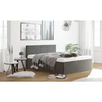 Westfalia Polsterbetten Polsterbett, grau (anthrazit), B:168cm L:210cm, SCHLAFKOMFORT, Betten, Polsterbett, mit Bettkasten bei Ausführung mit Matratze