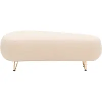 JOOP! Hocker "Looks XVI", beige (creme), B:143cm H:46cm T:80cm, 100% Polyester, LOOKS BY WOLFGANG JOOP, Hocker, Hocker