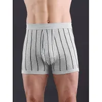 Witt Schlüpfer "Hose kurz Hose kurz 2 Stück", Herren, Gr. 10, 2 Stk., Feinripp, grau (hellgrau, gestreift), Feinripp, , Unterhosen Schlüpfer
