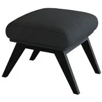 FLEXLUX Polsterhocker "Adria", grau (shark grau), B:54cm H:41cm T:41cm, 100% Polyester, Hocker, Polsterhocker, Fuß schwarz, Fußhocker für Ohrensessel
