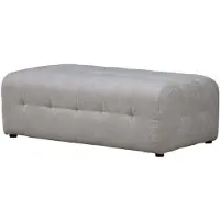 Home affaire Polsterhocker "Nosia", grau (hellgrau), B:120cm H:47cm T:70cm, 100% Polyester, Hocker, Polsterhocker, passend zur Serie
