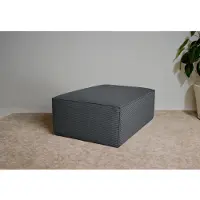 Otto Home Polsterhocker "Clayton Breite 103 cm", grau, B:103cm H:41cm T:69cm, 100% Polyester, Hocker, Polsterhocker, in einem trendigen Cord-Bezug