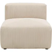 Raum.id Sofaelement "Gerrid", beige (creme), B:85cm H:69cm T:108cm, 100% Polyester, Polsterelemente, Sofaelement, Cord-Bezug, Mittelelement, auch einzeln stellbar