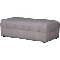 Home affaire Polsterhocker "Nosia", grau, B:120cm H:47cm T:70cm, 100% Polyester, Hocker, Polsterhocker, passend zur Serie