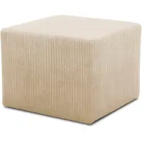 Home affaire Polsterhocker "Jadelyn", beige (creme), B:60cm H:44cm T:60cm, 100% Polyester, Hocker, Polsterhocker, Cordbezug, passend zum Schlafsofa