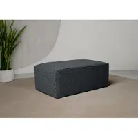 Inosign Polsterhocker "Clayton Breite 96 cm", grau, B:96cm H:41cm T:60cm, 100% Polyester, Hocker, Polsterhocker, in einem trendigen Cord-Bezug