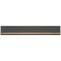 Home affaire Wandboard "Estepona", anthrazit mit eiche, B:167cm H:25cm T:18cm, Holzwerkstoff, Regale, Wandboard, Großzügige Ablagefläche