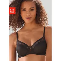 Vivance T-Shirt-BH aus feinem Mesh-Material und Spitze in Leo-Optik, Dessous