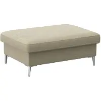 FLEXLUX Pouf "Fiore", Kaltschaum, Füße Alu