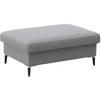 FLEXLUX Pouf "Fiore", grau (sophisto gre), B:97cm H:34cm T:66cm, Aluminium, Holz teilmassiv, Poufs, Pouf, Kaltschaum, Füße Alu+schwarz