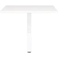 Germania Tischelement "Mailand", weiß (weiß, weiß, weiß), B:80cm H:91cm T:80cm, Tische, Tischelement, Mechanisch höheneinstellbare Eckverbindung