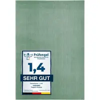 Andiamo Badematte "Arezzo, Badvorleger, Badezimmer Teppich, Duschvorleger", grün (salbeigrün), H:16mm, Polyester, Badematten, Badematte, unifarben, auch in rund & als 2er Set erhältlich, Topseller