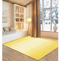 Otto Home Wollteppich "Lessach", gelb, B:190cm H:14mm L:290cm, Schurwolle, Teppiche, Wollteppich, Handweb Teppich, mit modernem Farbverlauf, reine Wolle, handgewebt
