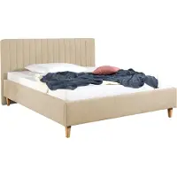 Maintal Polsterbett "Friant", beige (creme, beige), B:195cm H:108cm L:212cm, Betten, Polsterbett, Bettseiten zerlegt, ohne Bettkasten
