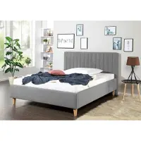 Maintal Polsterbett "Friant", grau, B:115cm H:108cm L:212cm, Betten, Polsterbett, Bettseiten zerlegt, ohne Bettkasten
