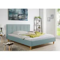 Maintal Polsterbett "Leesburg", bunt (aqua, petrol), B:205cm H:99cm L:216cm, Betten, Polsterbett, Bettseiten zerlegt, ohne Bettkasten