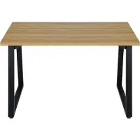 Otto Home Esstisch "Soyans", beige (naturfarben), B:120cm H:75cm T:70cm, Tische, Esstisch, modernes Kufen Gestell, in vier Breiten, melaminharzbeschichtet