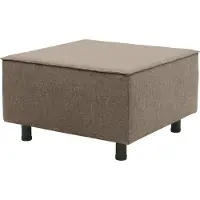 Domo Polsterhocker "Sonna, individuell erweiterbar", braun, B:73cm H:43cm T:73cm, 100% Olefin, Hocker, Polsterhocker, Polsterhocker für Terrasse, Garten und Balkon, speziell für Outdoor