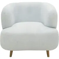 Home affaire Sessel "Tistam", blau (hellblau), B:90cm H:73cm T:86cm, 95% Polyester, 5% Nylon, Sessel, Sessel, Formschöner Polstersessel, perfektes Einzelstück, organische Form