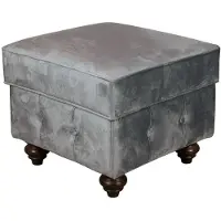 Home affaire Polsterhocker "MENDITTE", grau (hellgrau), B:55cm H:46cm T:55cm, 100% Polyester, Hocker, Polsterhocker