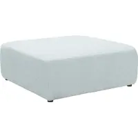 Home affaire Polsterhocker "Utvik", blau (hellblau), B:98cm H:42cm T:98cm, 95% Polyester, 5% Nylon, Hocker, Polsterhocker, passend zur Polster-Serie UTVIK