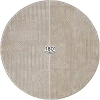 Sehrazat Teppich "Moda 1100, auch als Läufer" rund 11 mm Höhe Kurzflor, grafisches Hoch Tief Muster, Wohnzimmer