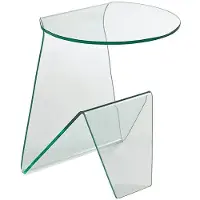 Paroli Beistelltisch , transparent (transparent, transparent, transparent), B:45cm H:41cm T:41cm, Tische, Beistelltisch, Sicherheitsglas ESG