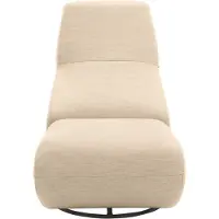 Domo Sessel "Sonner, wahlweise mit Swivelfunktion", beige, B:68cm H:67cm T:88cm, 100% Olefin, Sessel, Sessel, Um 360 Grad drehbar, Rücken aufstellbar, Drehsessel