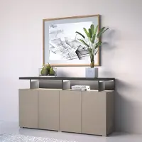 Inosign Sideboard "Serio", braun (congo, antrazit), B:152,5cm H:84cm T:40cm, Sideboards, Sideboard, Breite 152,5 cm