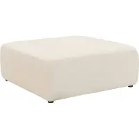 Home affaire Polsterhocker "Utvik", beige (creme), B:98cm H:42cm T:98cm, 100% Polyester, Hocker, Polsterhocker, passend zur Polster-Serie UTVIK