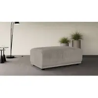 Home affaire Polsterhocker "TAMMO", grau (taupe), B:70cm H:45cm T:120cm, 100% Polyester, Hocker, Polsterhocker, passend zur Serie, auch in Cord und Bouclé