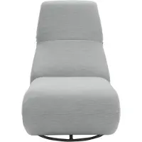 Domo Sessel "Sonner, wahlweise mit Swivelfunktion", silber, B:68cm H:67cm T:88cm, 100% Olefin, Sessel, Sessel, Um 360 Grad drehbar, Rücken aufstellbar, Drehsessel