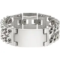 Bruno Banani Edelstahlarmband "Schmuck", silber (edelstahlfarben), Armbänder, Damen, 21cm, Edelstahl, Edelstahlarmband