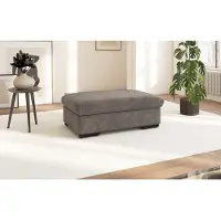 Sit&More Polsterhocker SIT & MORE "Alcudia", braun (schlamm), B:101cm H:43cm T:68cm, 100% Polyester, Hocker, Polsterhocker