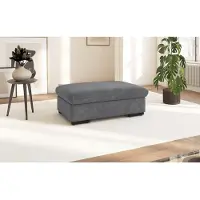 Sit&More Polsterhocker SIT & MORE "Alcudia", grau, B:101cm H:43cm T:68cm, 98% Polyester, 2% Polyamid, Hocker, Polsterhocker