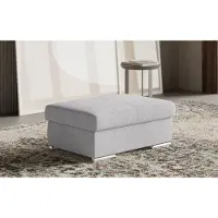 Sit&More Polsterhocker SIT & MORE "Broadway", silber, B:99cm H:42cm T:65cm, 90% Polyester, 10% Polyamid, Hocker, Polsterhocker