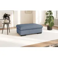 Sit&More Polsterhocker SIT & MORE "Alcudia", bunt (graublau), B:101cm H:43cm T:68cm, Hocker, Polsterhocker